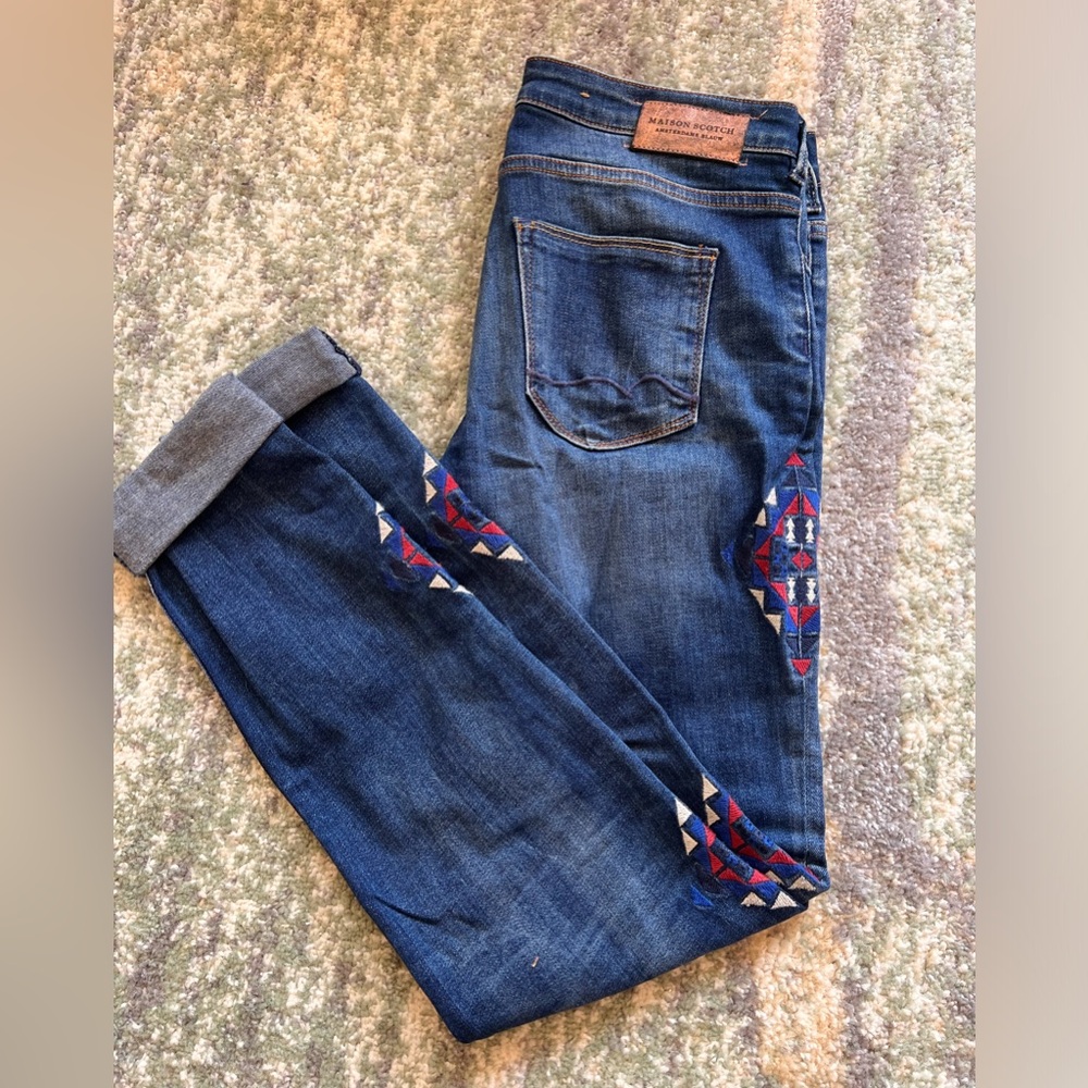 Embroidered jeans